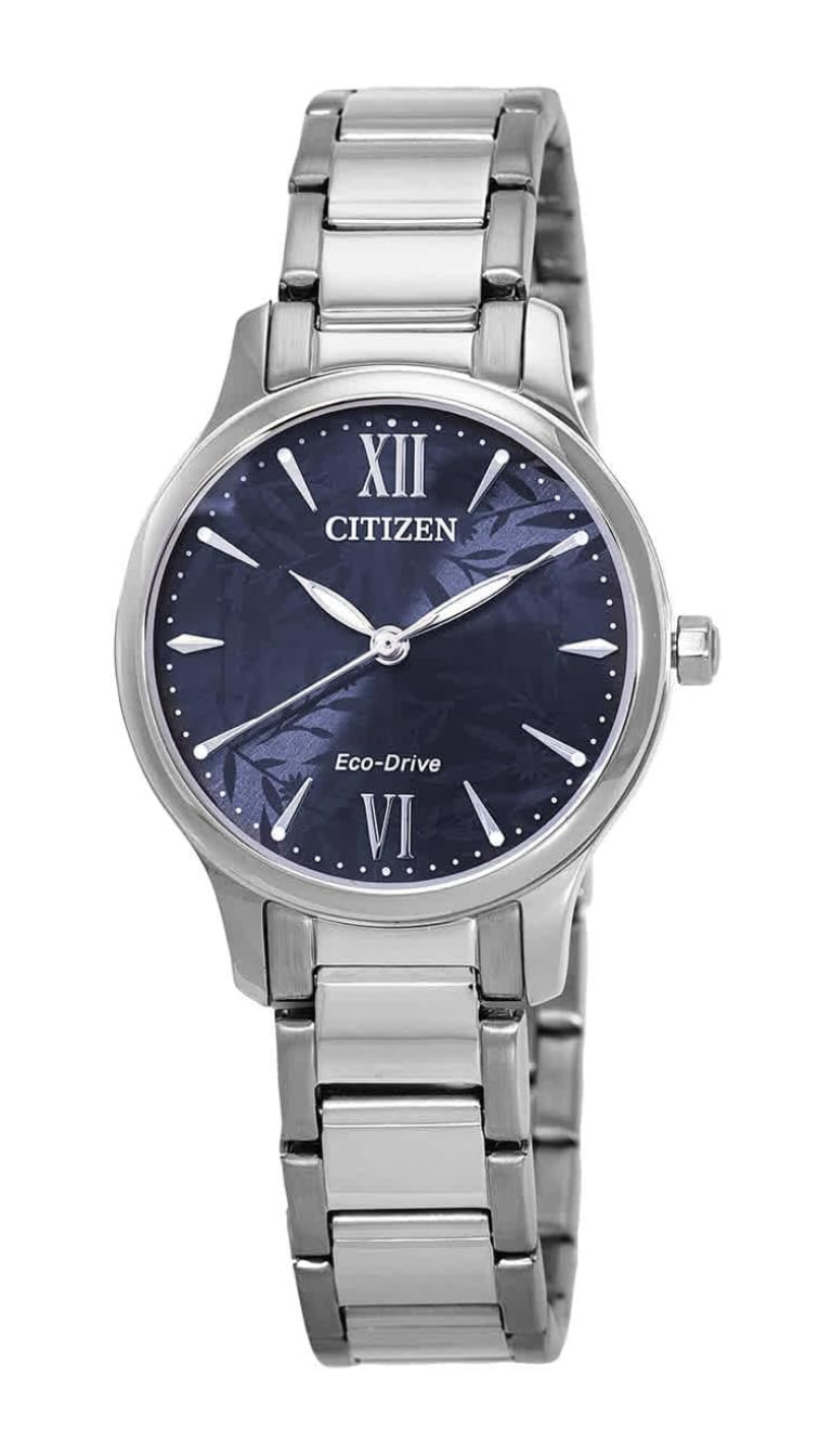 Citizen Ladies Eco-Drive Stainless Steel Pattern Dial