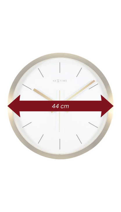 NeXtime Stripe Gold Clock