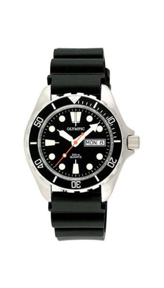 Olympic Gents Classic Dive Watch Black Dial