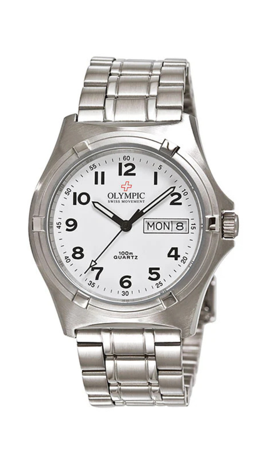 Olympic Gents Workwatch White Dial