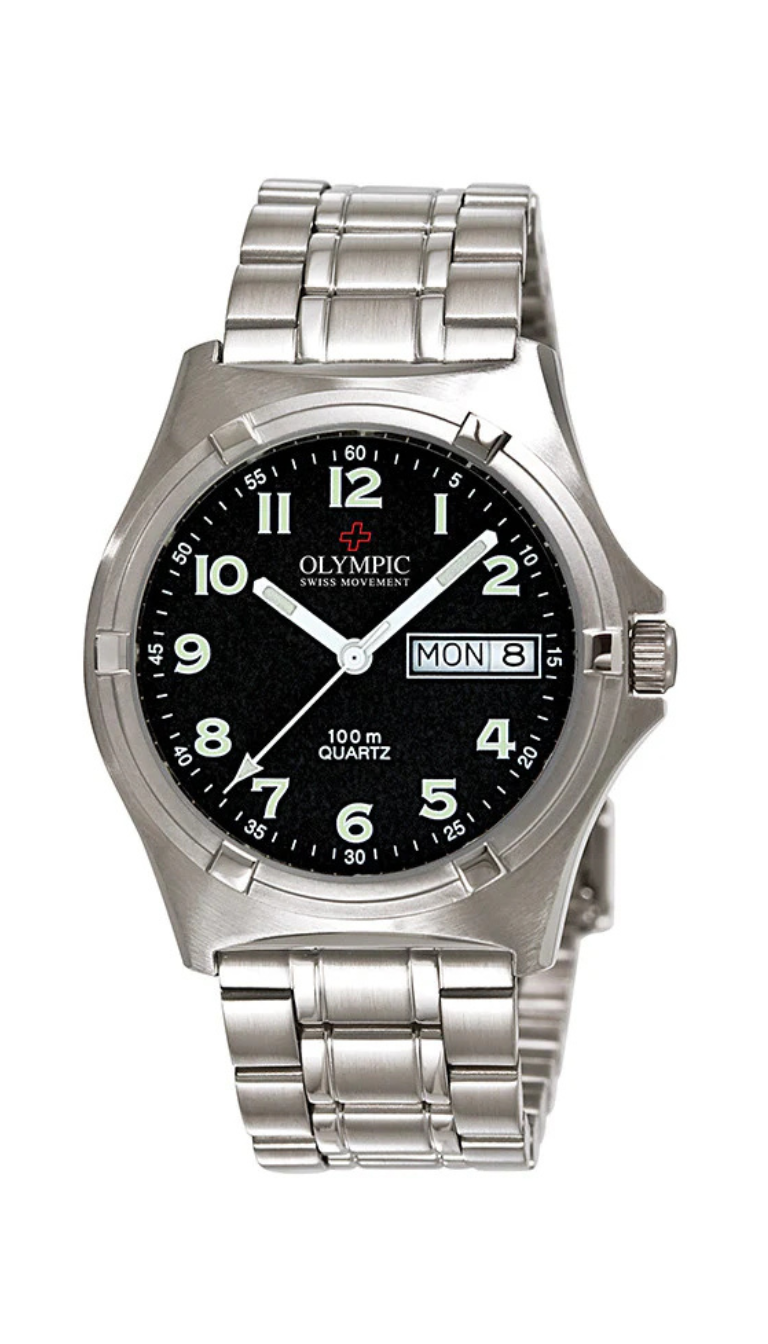 Olympic Gents Workwatch Black Dial