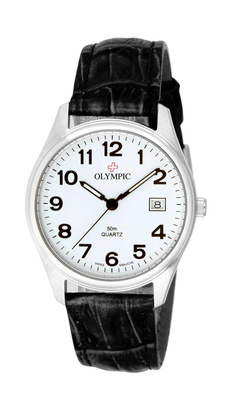 Olympic Gents Casual Watch Leather Strap