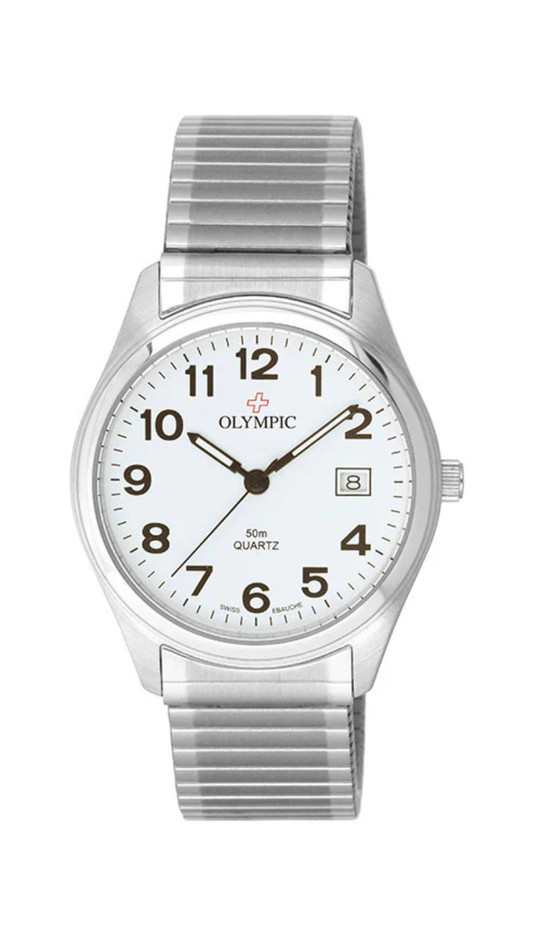 Olympic Gents Everyday Classic with Expanding Band (silver)