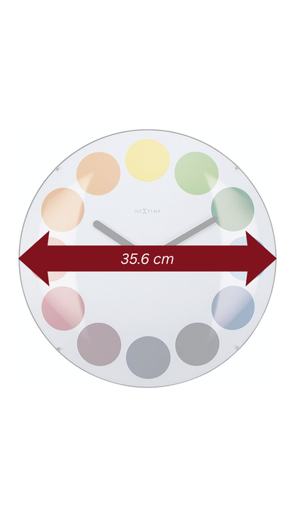 NeXtime Dots Dome White Clock