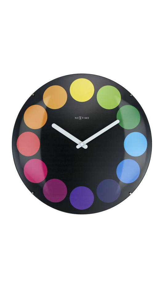 NeXtime Dots Dome Black Clock