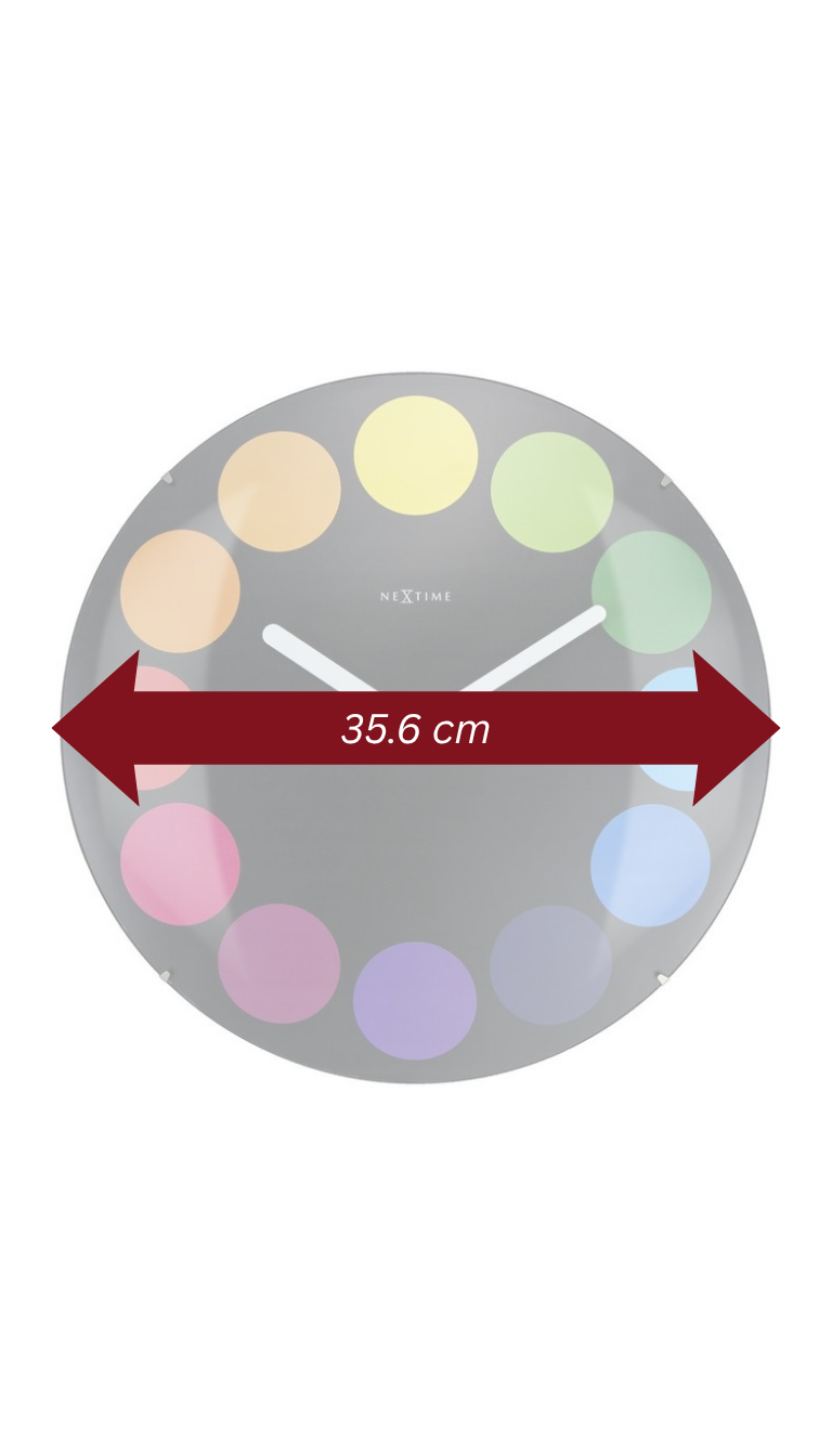 NeXtime Dots Dome Black Clock