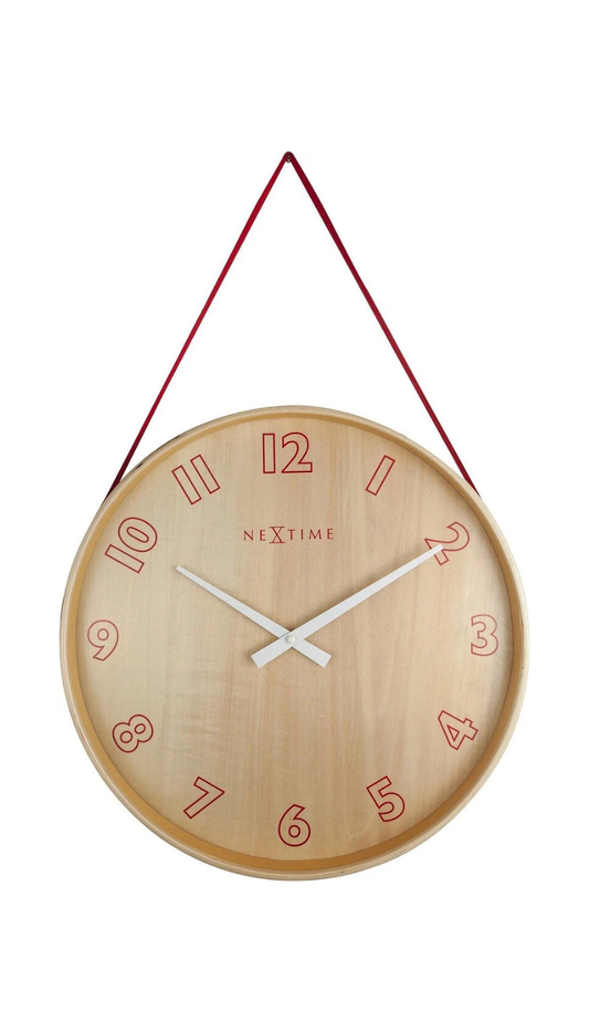 NeXtime Loop Small Red Clock