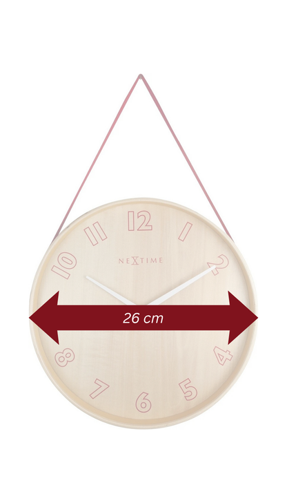 NeXtime Loop Small Red Clock