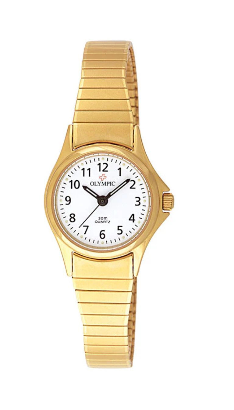 Olympic Ladies Everyday Classic Small Case with Expanding Band (gold)