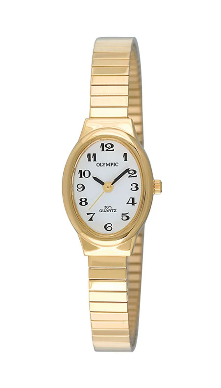 Olympic Ladies Oval Case with Expanding Band (gold)