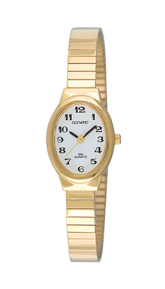 Olympic Ladies Oval Case with Expanding Band (gold)