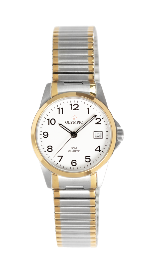 Olympic Ladies Everyday Classic Bi-tone with Expanding Band