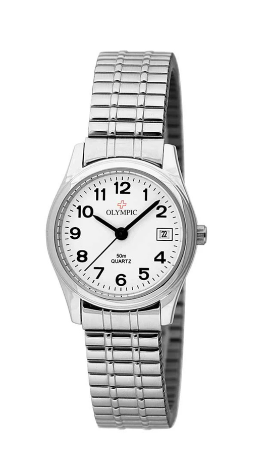 Olympic Ladies Everyday Classic Large Case with Expanding Band (silver)