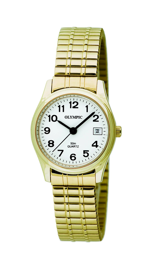 Olympic Ladies Everyday Classic Large Case with Expanding Band (gold)