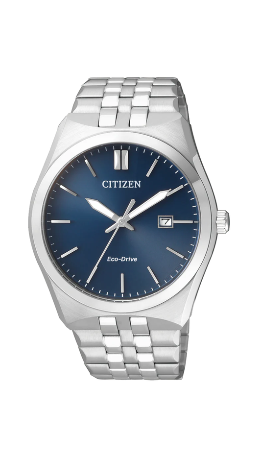 Citizen Gents Eco-Drive Stainless Steel Blue Dial