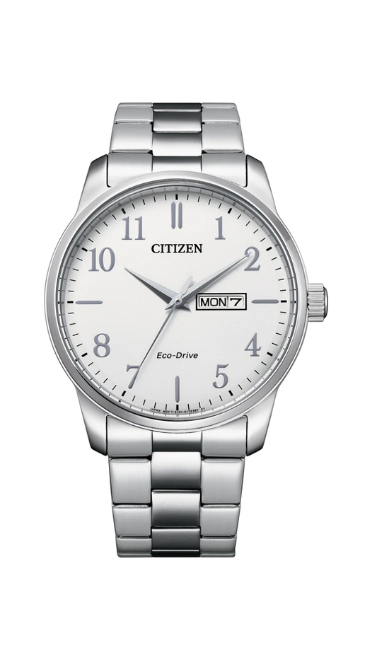 Citizen Gents Eco-Drive Stainless Steel White Dial