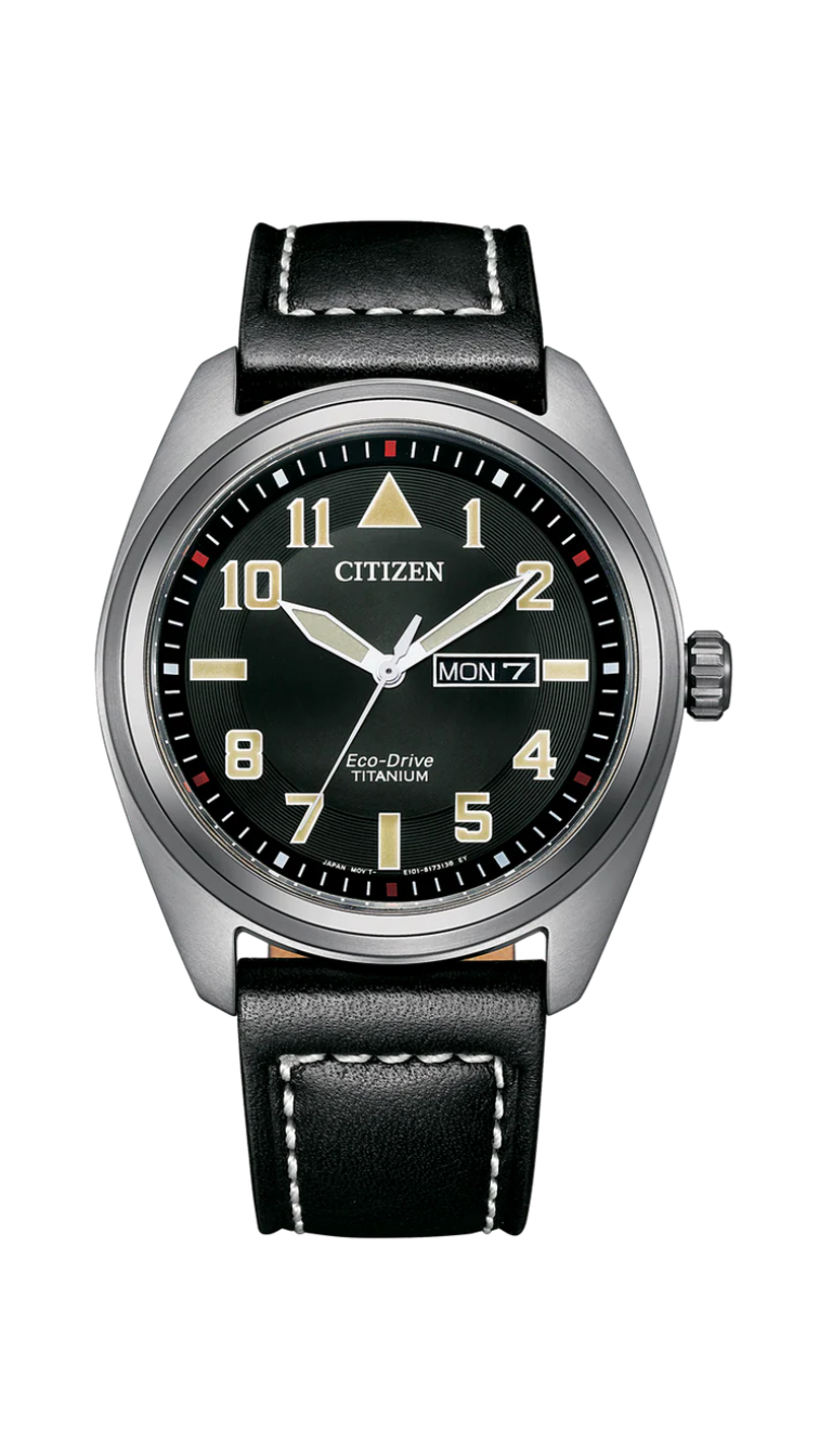 Citizen Gents Eco-Drive Titanium with Leather Strap