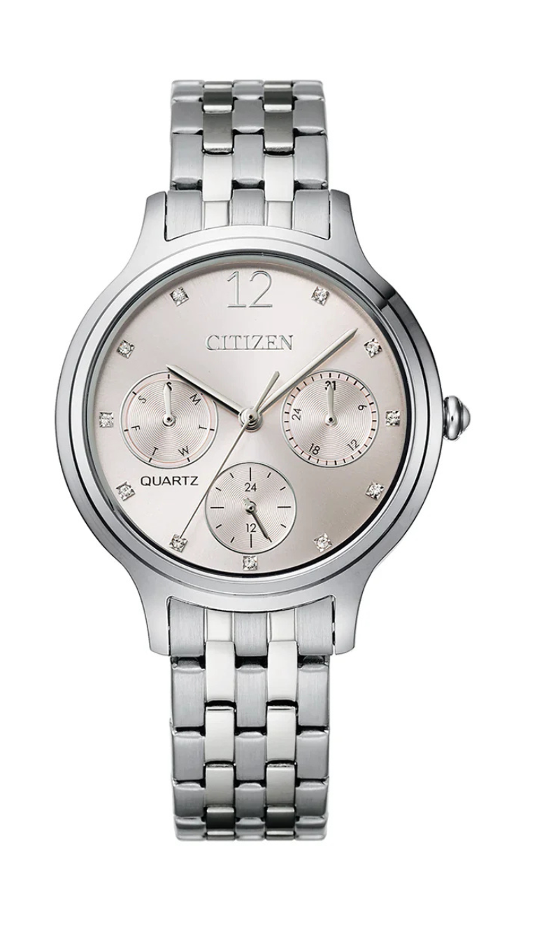 Citizen Ladies Quartz Stainless Steel Pink Dial
