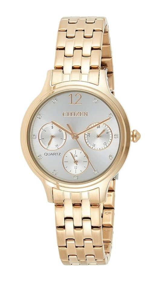 Citizen Ladies Quartz Stainless Steel Silver Dial