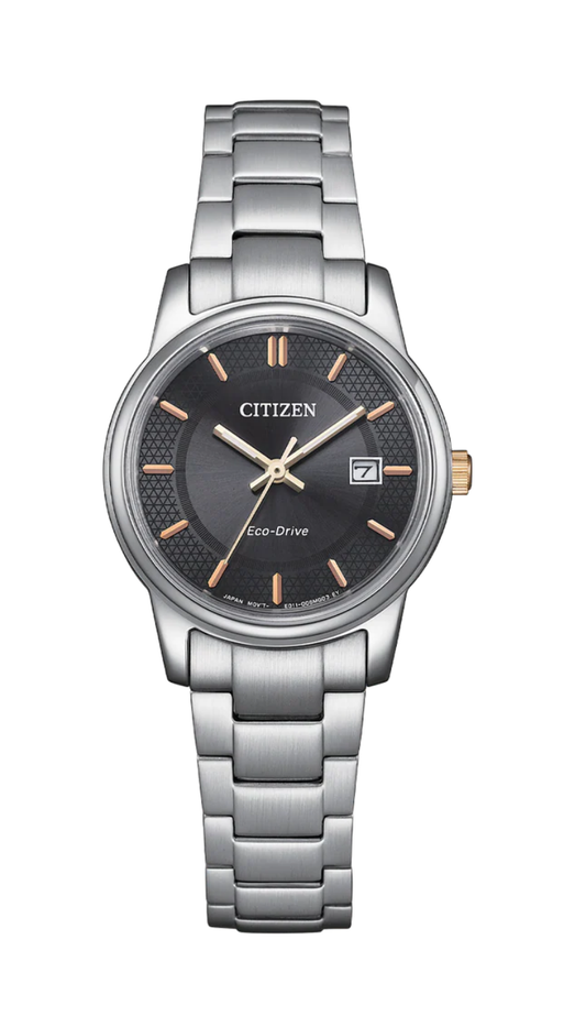 Citizen Ladies Eco-Drive Stainless Steel Black Dial