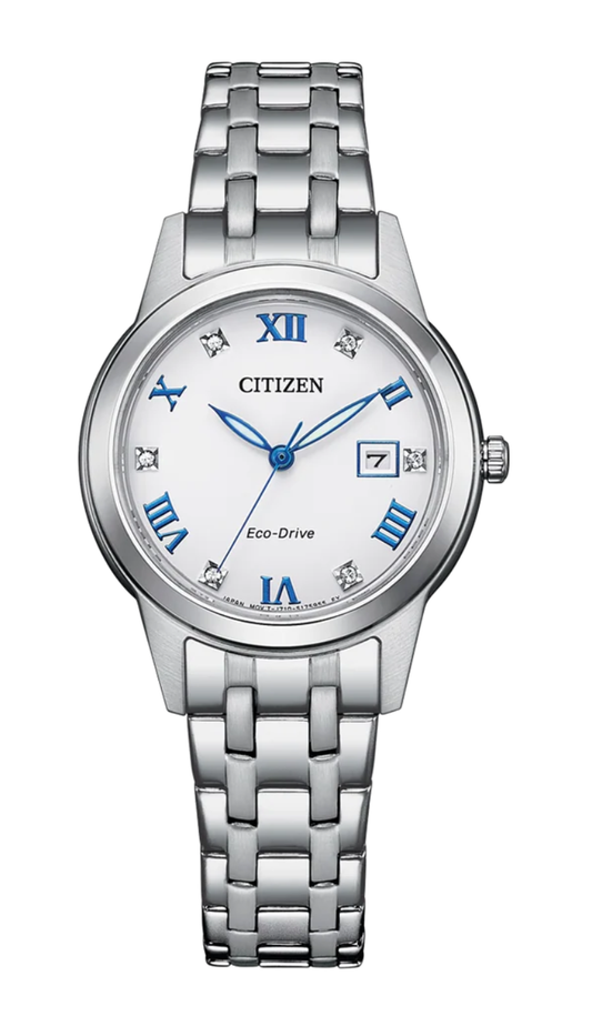 Citizen Ladies Eco-Drive Stainless Steel White Dial